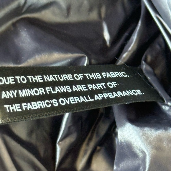 SAM Gold Metallic Freedom Puffer Vest Women's M Goose Down Quilted Winter Chic - Picture 6 of 7